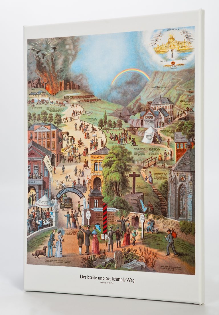 Der Breite Und Der Schmale Weg Leinwand Der breite und der schmale Weg Poster Fotografie Neufeld Format