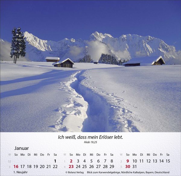 Berge 2022 Tischkalender
