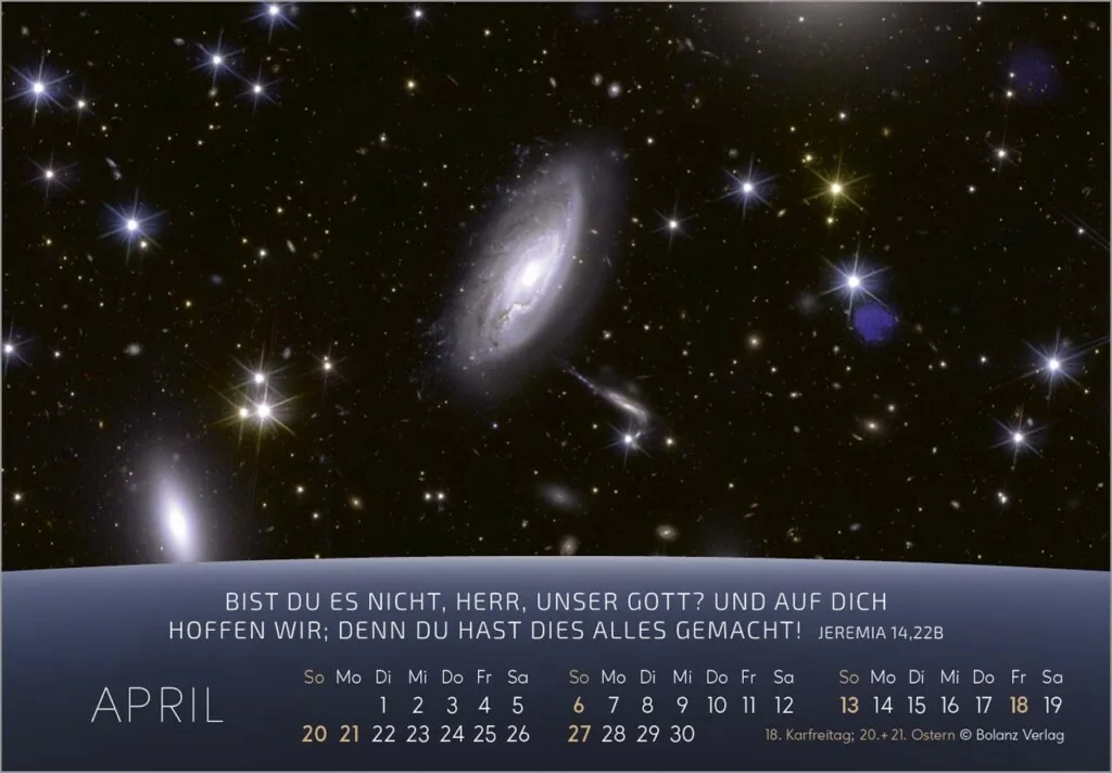 Du bist nicht fern 2025 Panorama-Tischkalender – Bild 5