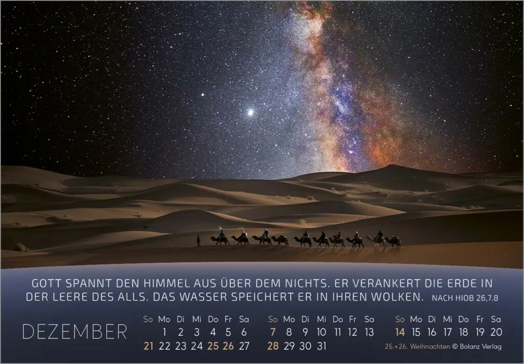 Du bist nicht fern 2025 Panorama-Tischkalender – Bild 13