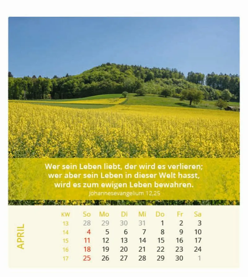 Ich bin der Herr, dein Gott! 2027 Tischkalender – Bild 5