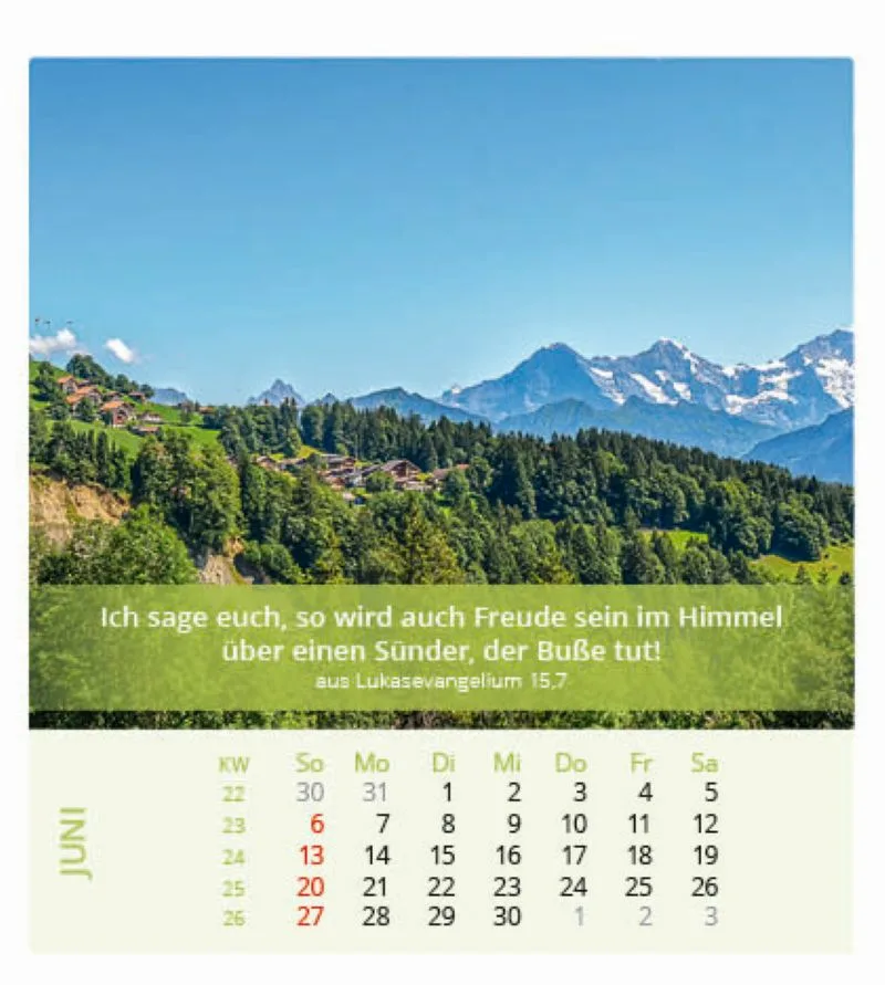 Ich bin der Herr, dein Gott! 2027 Tischkalender – Bild 7
