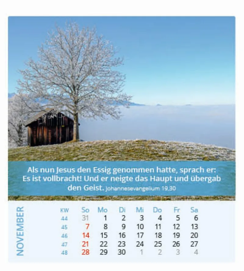 Ich bin der Herr, dein Gott! 2027 Tischkalender – Bild 12