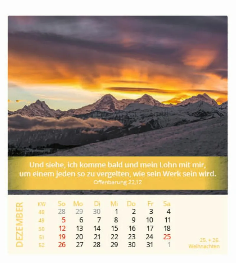 Ich bin der Herr, dein Gott! 2027 Tischkalender – Bild 13