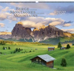 Berge-Montagnes-Mountains 2027 Wandkalender